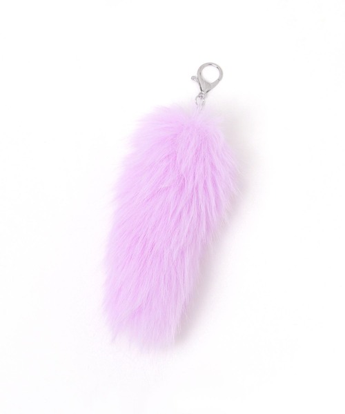 repipi armario（レピピ アルマリオ）の「【NEW】フェイクファーミニテールチャーム（チャーム・キッズ・ホワイト/パープル系その他/ピンク/ピンク系その他/ブルー系/ブラウン/グレー/イエロー・FREE）」の5枚目の写真