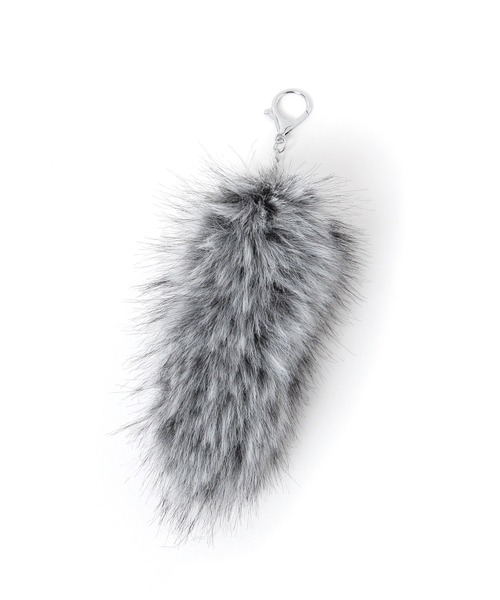 repipi armario（レピピ アルマリオ）の「【NEW】フェイクファーミニテールチャーム（チャーム・キッズ・ホワイト/パープル系その他/ピンク/ピンク系その他/ブルー系/ブラウン/グレー/イエロー・FREE）」の2枚目の写真