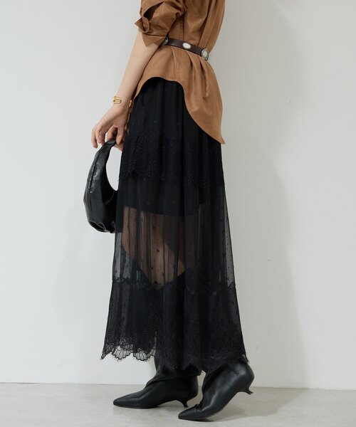 GALLARDAGALANTE（ガリャルダガランテ）の「【25th記念アイテム】レーススカート（スカート・レディース・ブラック・FREE）」の16枚目の写真