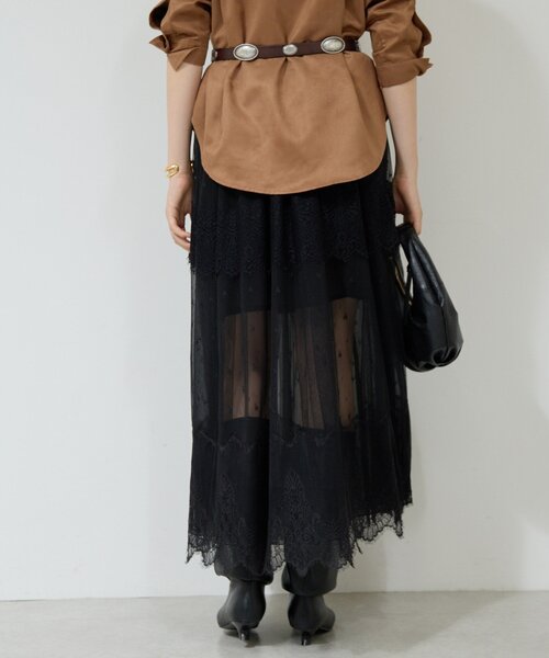 GALLARDAGALANTE（ガリャルダガランテ）の「【25th記念アイテム】レーススカート（スカート・レディース・ブラック・FREE）」の17枚目の写真