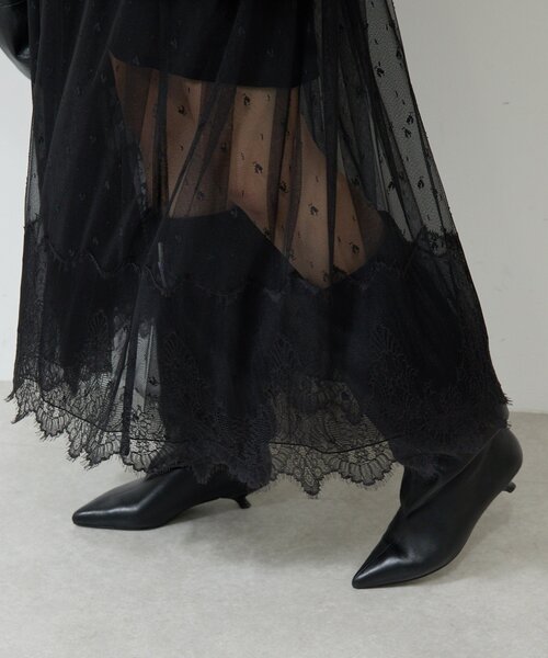 GALLARDAGALANTE（ガリャルダガランテ）の「【25th記念アイテム】レーススカート（スカート・レディース・ブラック・FREE）」の18枚目の写真
