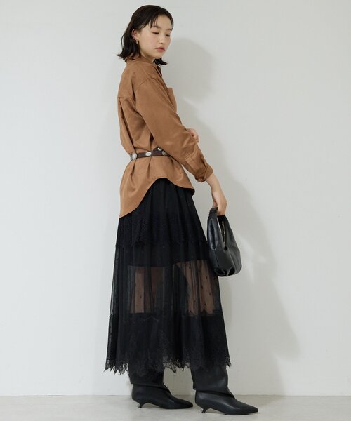 GALLARDAGALANTE（ガリャルダガランテ）の「【25th記念アイテム】レーススカート（スカート・レディース・ブラック・FREE）」の13枚目の写真
