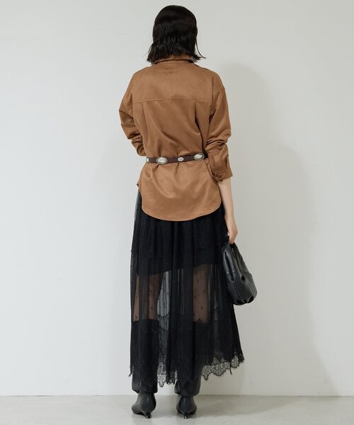 GALLARDAGALANTE（ガリャルダガランテ）の「【25th記念アイテム】レーススカート（スカート・レディース・ブラック・FREE）」の2枚目の写真