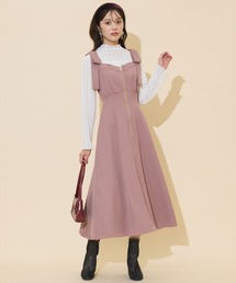 WILLSELECTION | 【再入荷予約受付中】ショルダーリボンフロントZIPワンピース(ワンピース)