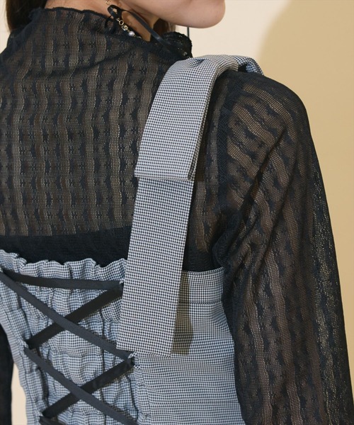 WILLSELECTION（ウィルセレクション）の「【再入荷】ショルダーリボンフロントZIPワンピース（ワンピース・レディース・ブラウン系その他/ブラック系その他/ピンク/ボルドー/チャコールグレー/ブルー系その他/ダークブラウン・FREE）」の19枚目の写真