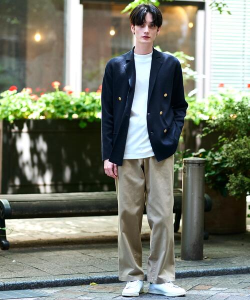 DRESSTERIOR（ドレステリア）の「ダブルブレスト ニットジャケット（テーラードジャケット・メンズ・ネイビー/ブラック/ブラウン系・90/91/92）」の12枚目の写真