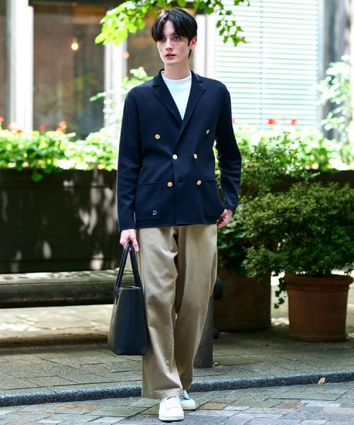 セール】ダブルブレスト ニットジャケット（テーラードジャケット