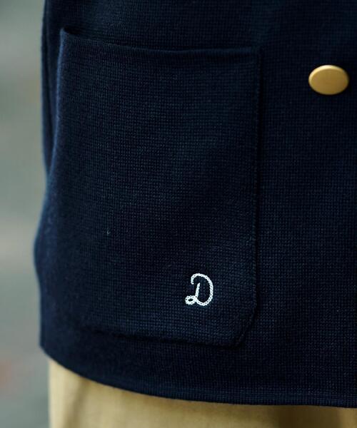 DRESSTERIOR（ドレステリア）の「ダブルブレスト ニットジャケット（テーラードジャケット・メンズ・ネイビー/ブラック/ブラウン系・90/91/92）」の17枚目の写真