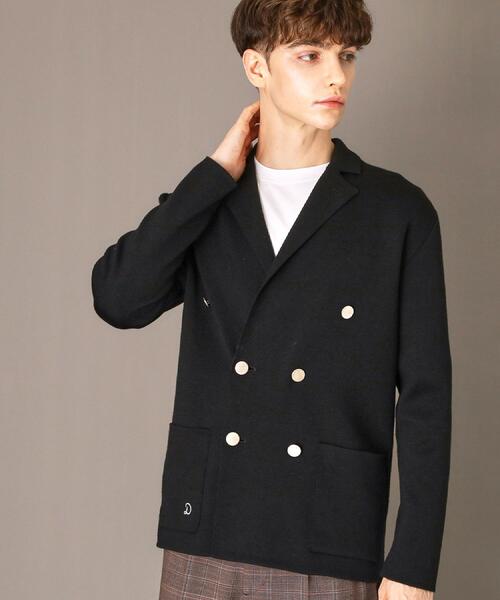 DRESSTERIOR（ドレステリア）の「ダブルブレスト ニットジャケット（テーラードジャケット・メンズ・ネイビー/ブラック/ブラウン系・90/91/92）」の22枚目の写真