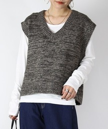 and it_ | ミックスニットベスト(ベスト)
