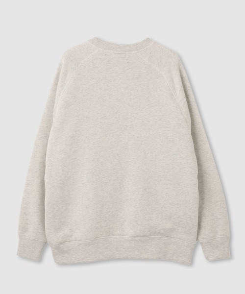 NAVY(ネイビー)の「nAvy 裏シャギーラ グラントレーナー(Tシャツ/カットソー・レディース・グレイッシュベージュ/ダークグリーン/杢グレー/スミクロ/オートミール・L/M)」の6枚目の写真
