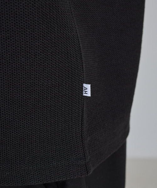 AH ABAHOUSE（エーエイチアバハウス）の「MODERN KANOKO SNAP HENRY NECK LONG SLEEVE T-SHIRT / モダン カノコ スナップ ヘンリーネック ロングスリーブTシャツ（Tシャツ/カットソー・メンズ・グレイッシュベージュ/ホワイト/ブラック・44/46/48）」の16枚目の写真