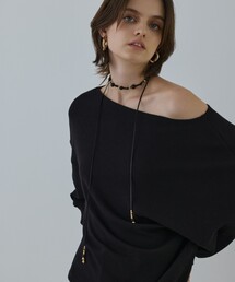 GRACE CONTINENTAL（グレースコンチネンタル）の「ビーズレザーチョーカー（ネックレス）」