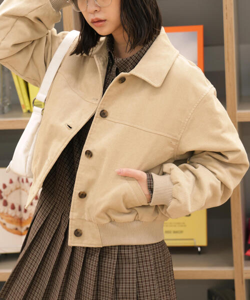 ◇コーデュロイ中綿ブルゾン（ブルゾン）｜FREE'S MART（フリーズ
