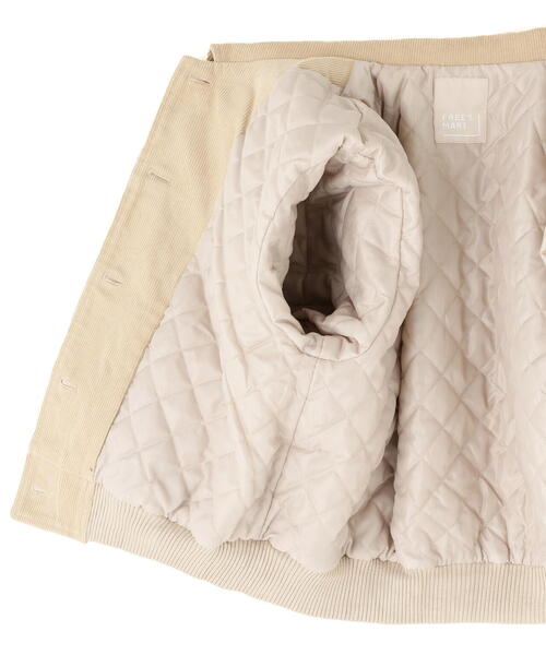 ◆コーデュロイ中綿ブルゾン