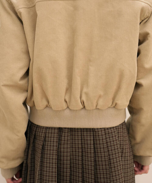 ◆コーデュロイ中綿ブルゾン