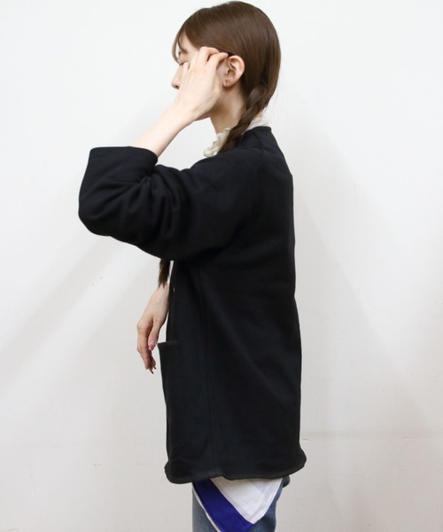 Vincent et Mireille(バンソンエミレイユ)の「VINCENT ET MIREILLE/ヴァンソン エ ミレイユ フレンチテリーカーディガン FRENCH TERRY CARDIGAN(カーディガン/ボレロ・メンズ・ネイビー/オートミール/ブラック・42/40/38)」の8枚目の写真