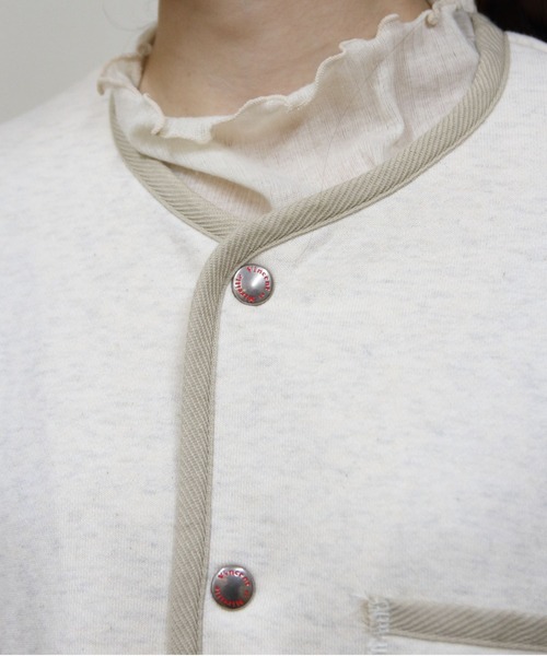 Vincent et Mireille(バンソンエミレイユ)の「VINCENT ET MIREILLE/ヴァンソン エ ミレイユ フレンチテリーカーディガン FRENCH TERRY CARDIGAN(カーディガン/ボレロ・メンズ・ネイビー/オートミール/ブラック・42/40/38)」の14枚目の写真