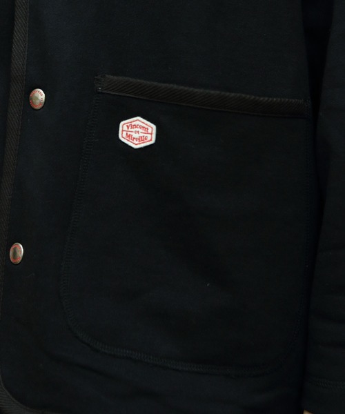 Vincent et Mireille(バンソンエミレイユ)の「VINCENT ET MIREILLE/ヴァンソン エ ミレイユ フレンチテリーカーディガン FRENCH TERRY CARDIGAN(カーディガン/ボレロ・メンズ・ネイビー/オートミール/ブラック・42/40/38)」の5枚目の写真