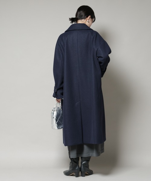 メルトンジャージーステンカラーコート（ステンカラーコート）｜NANO
