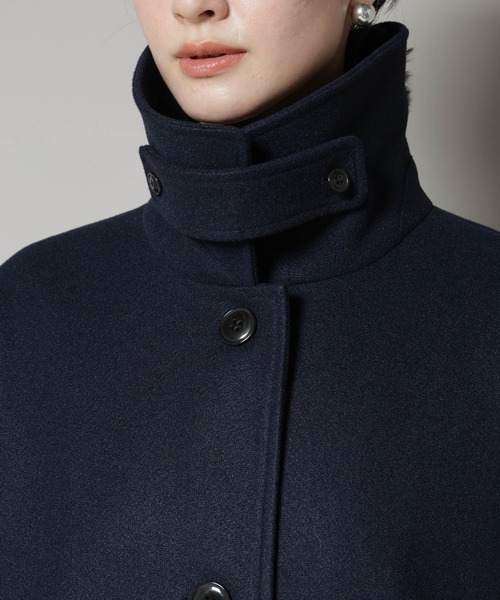 セール】メルトンジャージーステンカラーコート（ステンカラーコート