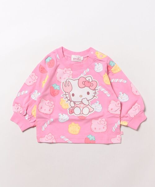 sanrio（サンリオ）の「サンリオ スイーツ総柄ロンT 1038K（Tシャツ/カットソー・キッズ・パープル/その他24/その他25/ライトブルー・90cm/80ｃｍ/130cm/120cm/110cm/100cm）」の3枚目の写真
