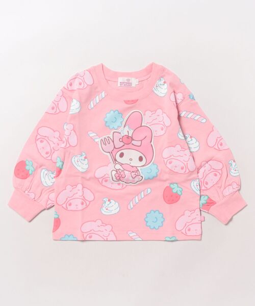 sanrio（サンリオ）の「サンリオ スイーツ総柄ロンT 1038K（Tシャツ/カットソー・キッズ・パープル/その他24/その他25/ライトブルー・90cm/80ｃｍ/130cm/120cm/110cm/100cm）」の6枚目の写真