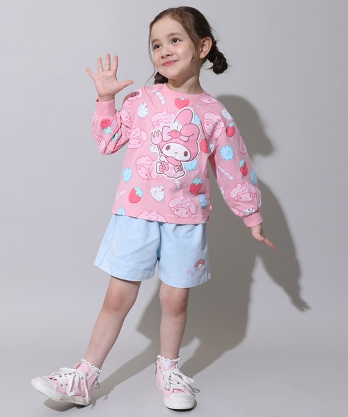 sanrio（サンリオ）の「サンリオ スイーツ総柄ロンT 1038K（Tシャツ/カットソー・キッズ・パープル/その他24/その他25/ライトブルー・90cm/80ｃｍ/130cm/120cm/110cm/100cm）」の7枚目の写真