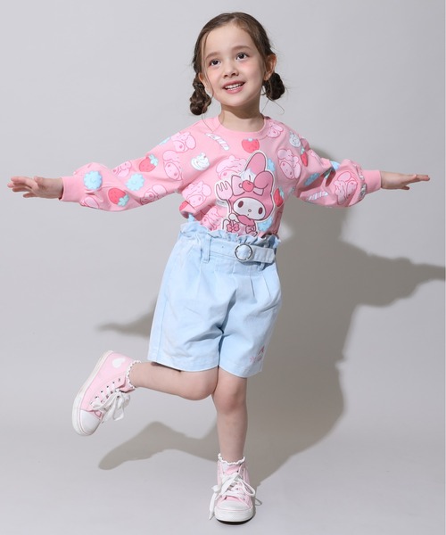 sanrio（サンリオ）の「サンリオ スイーツ総柄ロンT 1038K（Tシャツ/カットソー・キッズ・パープル/その他24/その他25/ライトブルー・90cm/80ｃｍ/130cm/120cm/110cm/100cm）」の12枚目の写真