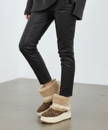 ASH（アッシュ）の「アッシュ【MOONRISE】厚底ファースニーカーブーツ ボア レオパード アニマル柄 6.5cmヒール（ブーツ）」