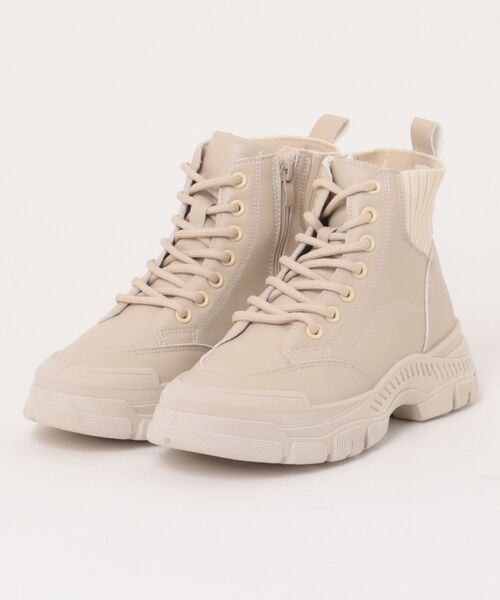 Zipper（ジッパー）の「【Zipper】レディースカジュアルブーツ（ブーツ・レディース・ダークブラウン/ブラック/ライトベージュ・M/L/LL/S）」の3枚目の写真