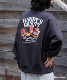 【RANDY’S DONUTS】別注 ランディードーナツ バックプリント ワッペン刺繍 スウェットプルオーバー