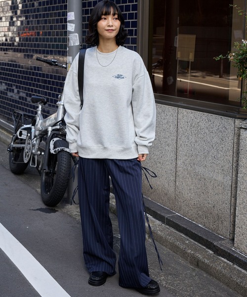 【Rachelさん着用】gadidanoniem ブルースウェット RANDY'S DONUT】別注 ランディードーナツ バックプリント ワッペン刺繍