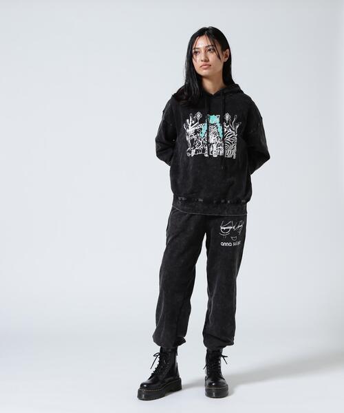 anna sui nyc(アナ スイ エヌ ワイ シー)の「anna sui nyc/アナ スイ エヌワイシー/『×寺田てら』TERAスウェットフーディー/15213344(パーカー・レディース・ブラック/ピンク・F)」の9枚目の写真