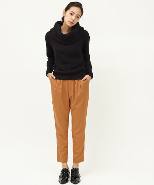 MOUSSY(マウジー)の「2TUCK WARM LOOSE PT/F(その他パンツ・レディース・ダークネイビー/グレー/ライトブラウン/ブラック・1/2)」の1枚目の写真