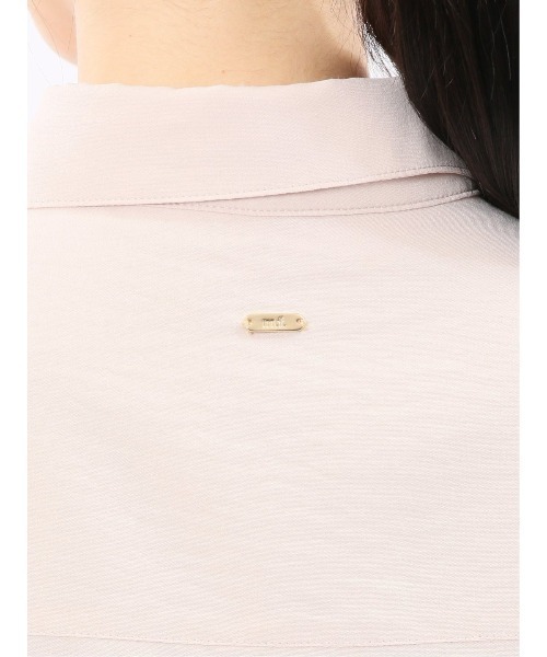 m.f.editorial（エムエフエディトリアル）の「【ストレッチ】m.f.エディトリアル レディース バックタック レギュラーカラー 長袖ブラウス（シャツ/ブラウス・レディース・ホワイト/ブラック/ピンク系その他/サックスブルー・MEDIUM/LARGE）」の14枚目の写真