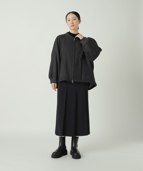 ZUCCa（ズッカ）の「PWツィード / ブルゾン（ブルゾン・レディース・ダークグレー/カーキ/ブラック・M size）」の7枚目の写真