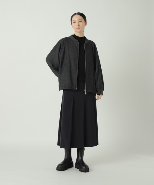 ZUCCa（ズッカ）の「PWツィード / ブルゾン（ブルゾン・レディース・ダークグレー/カーキ/ブラック・M size）」の6枚目の写真