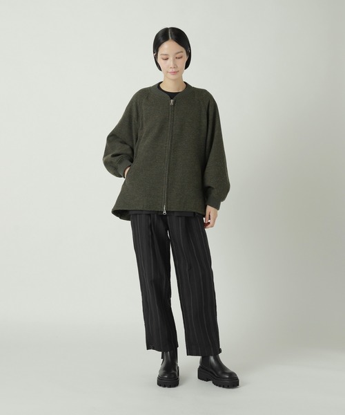 ZUCCa（ズッカ）の「PWツィード / ブルゾン（ブルゾン・レディース・ダークグレー/カーキ/ブラック・M size）」の12枚目の写真