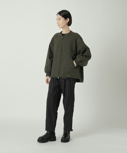 ZUCCa（ズッカ）の「PWツィード / ブルゾン（ブルゾン・レディース・ダークグレー/カーキ/ブラック・M size）」の13枚目の写真