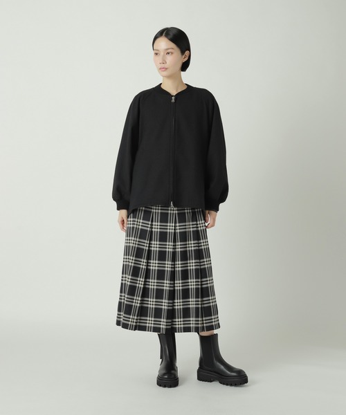 ZUCCa（ズッカ）の「PWツィード / ブルゾン（ブルゾン・レディース・ダークグレー/カーキ/ブラック・M size）」の8枚目の写真