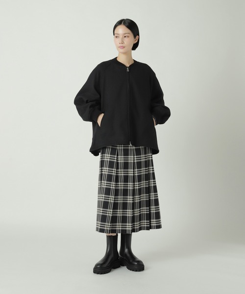 ZUCCa（ズッカ）の「PWツィード / ブルゾン（ブルゾン・レディース・ダークグレー/カーキ/ブラック・M size）」の9枚目の写真