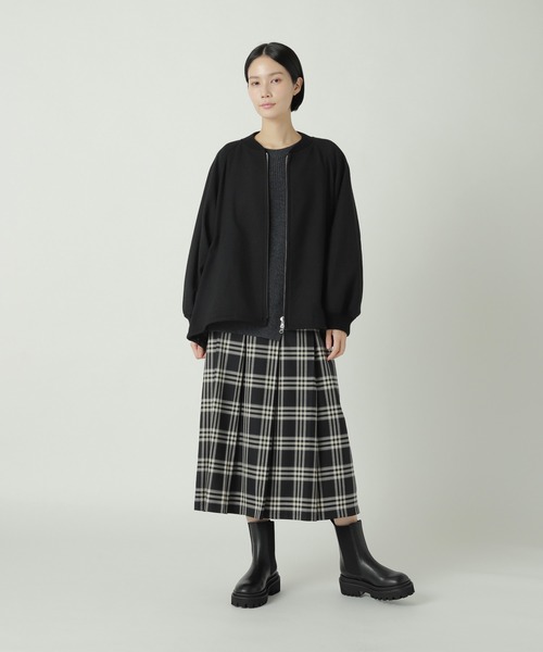 ZUCCa（ズッカ）の「PWツィード / ブルゾン（ブルゾン・レディース・ダークグレー/カーキ/ブラック・M size）」の10枚目の写真