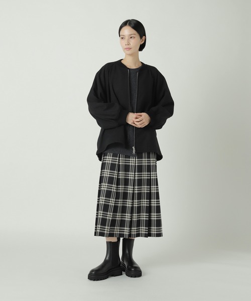 ZUCCa（ズッカ）の「PWツィード / ブルゾン（ブルゾン・レディース・ダークグレー/カーキ/ブラック・M size）」の11枚目の写真