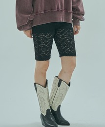 ROSE BUD（ローズバッド）の「LACE HALF LEGGINGS（その他パンツ）」