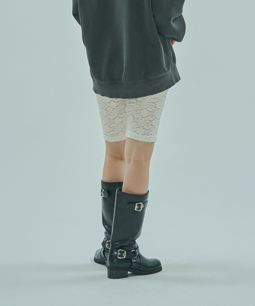 ROSE BUD(ローズバッド)の「LACE HALF LEGGINGS(その他パンツ・レディース・オフホワイト/ブラック・ONE SIZE)」の9枚目の写真