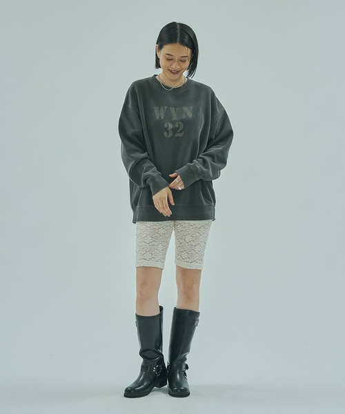 ROSE BUD(ローズバッド)の「LACE HALF LEGGINGS(その他パンツ・レディース・オフホワイト/ブラック・ONE SIZE)」の10枚目の写真