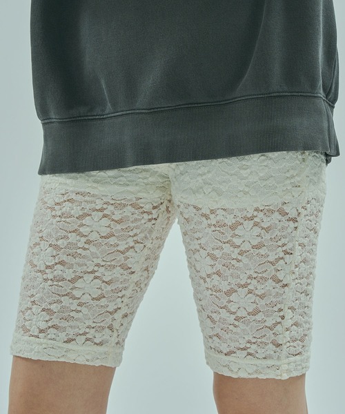 ROSE BUD(ローズバッド)の「LACE HALF LEGGINGS(その他パンツ・レディース・オフホワイト/ブラック・ONE SIZE)」の13枚目の写真