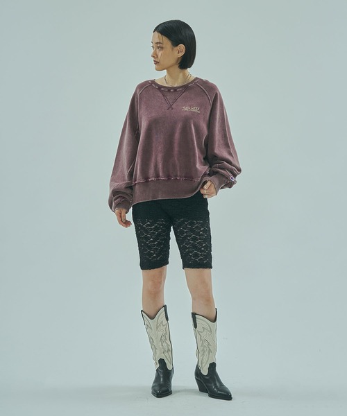 ROSE BUD(ローズバッド)の「LACE HALF LEGGINGS(その他パンツ・レディース・オフホワイト/ブラック・ONE SIZE)」の3枚目の写真