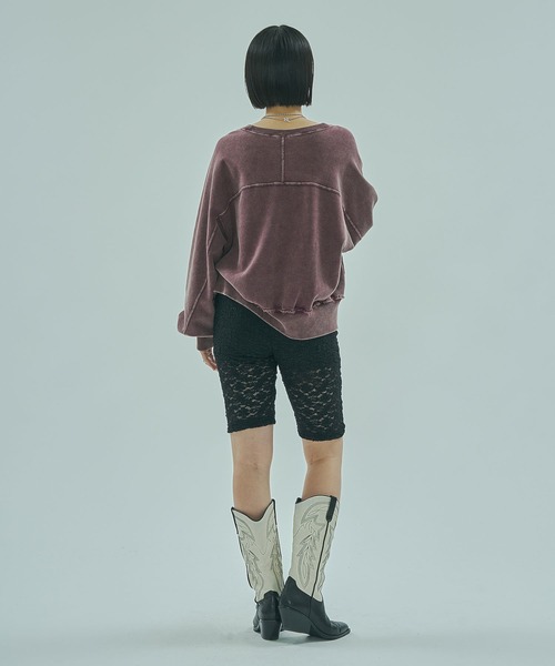 ROSE BUD(ローズバッド)の「LACE HALF LEGGINGS(その他パンツ・レディース・オフホワイト/ブラック・ONE SIZE)」の5枚目の写真